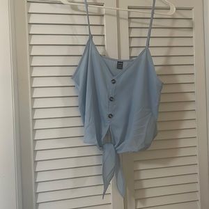 SHEIN | Blue Front Hem Top